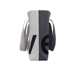 Curves Two-Tone Knit Tote (Slate/Stone) by Sean Brown.